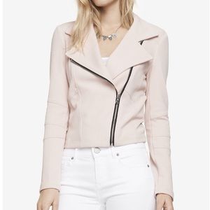 Express Textured Knit Moto Jacket 